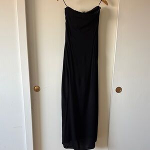 COS Black Strapless Long Dress